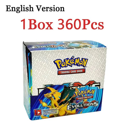 360PCS Pokémon Trading Card Game Booster Set – Prismatic Evolutions Scarlet & Violet English Battle Cards Collection Gift Pack