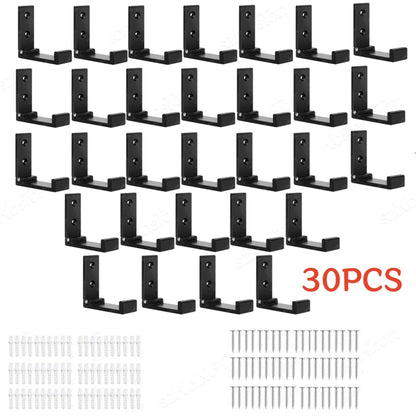 Folding Aluminum Alloy Wall Hooks – Rustproof Coat, Towel & Clothes Hanger (1/5/50 Pack)