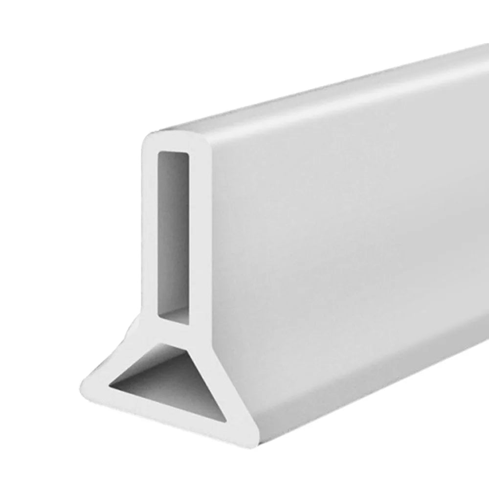 Collapsible Silicone Shower Water Barrier - Self-Adhesive Waterproof Threshold Strip for Bathroom Wet-Dry Separation