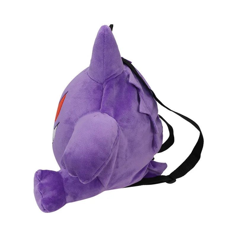 New Pokémon Gengar Plush Backpack — Style Eevee & Snorlax Schoolbag, Cosplay Bag & Xmas Gift