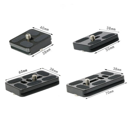 Metal Quick Release Plate – 1/4”-20 Camera Screw Mount Adapter for DSLR Tripod & Ball Head Standard Camera Mounting Plate