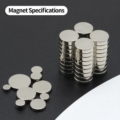 N35 Neodymium Round Magnets - Super Strong Permanent Fridge Magnets for DIY Crafts and Projects