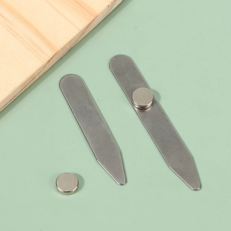 3 Size Stainless Steel Collar Stays for Men - Collar Support Inserts, Business Gift, Shirt Bone Stiffeners