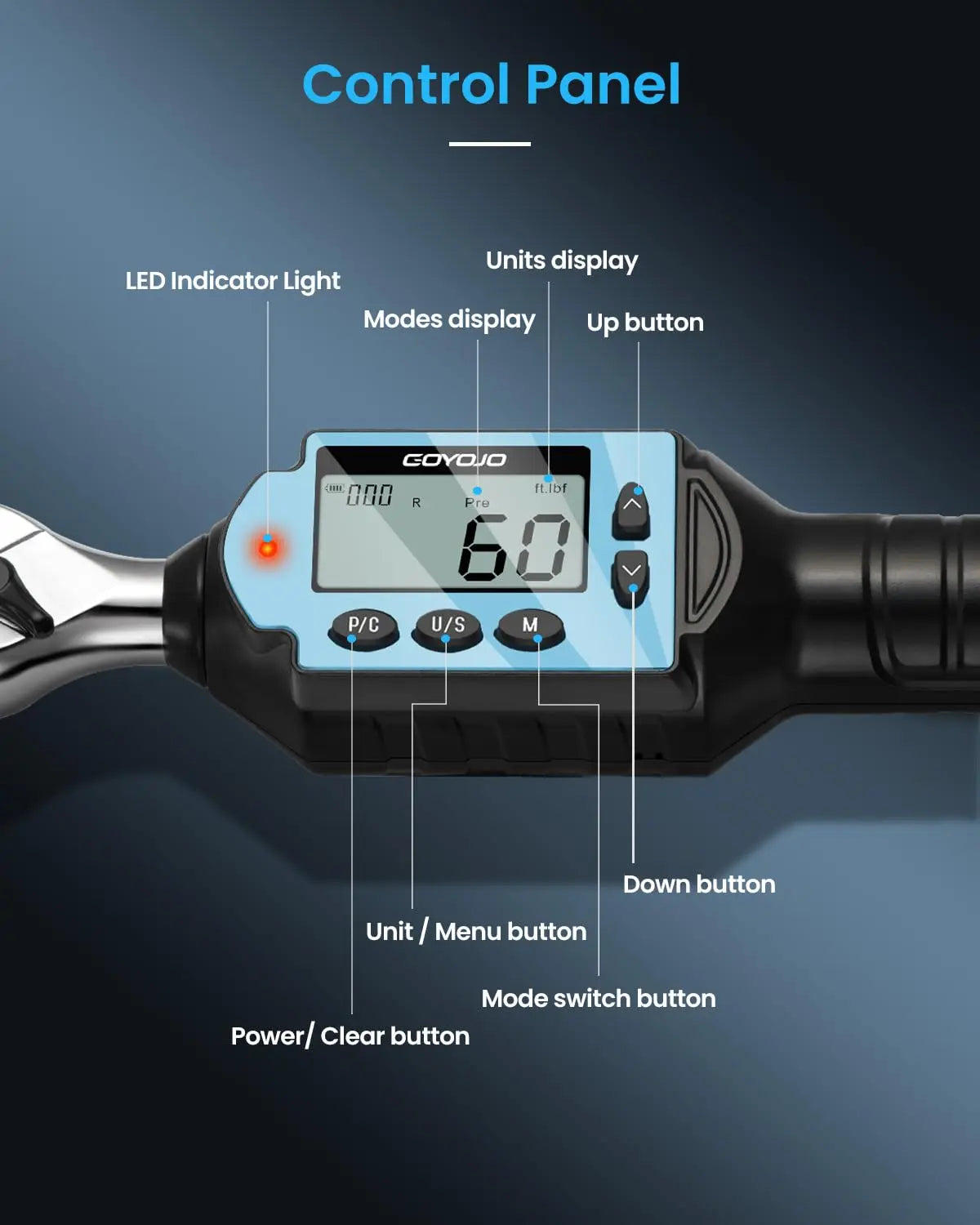 New Digital Preset Torque Wrench | 1/2", 3/8", 1/4" Bidirectional Ratchet for Professional Bicycle Repair