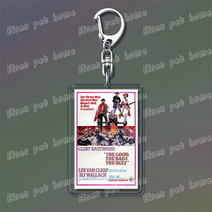 Classic Movie Keychains – Jaws, Fight Club, Avatar Pendant Key Rings for Bags & Fan Gifts
