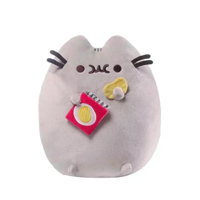 Pusheen Kawaii Cat Plush Toy - Cute Donut, Unicorn, Ice Cream, Pizza, and Cake Stuffed Animal for Gifts and Room Decor