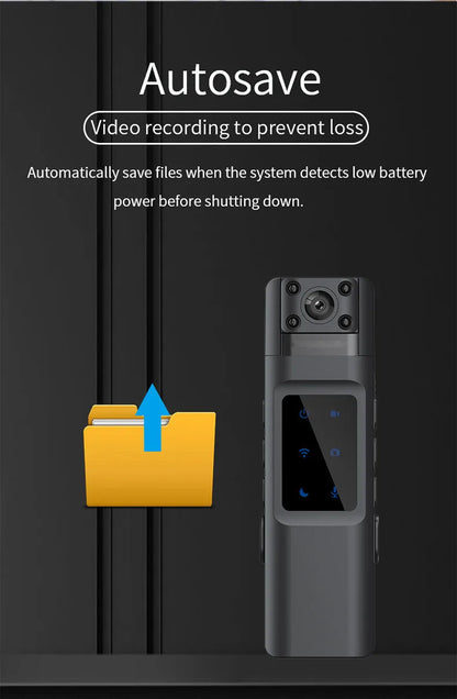 JOZUZE Mini Portable Body Camera – 1080P Wearable Police, Sport, and Business Conference Video Recorder
