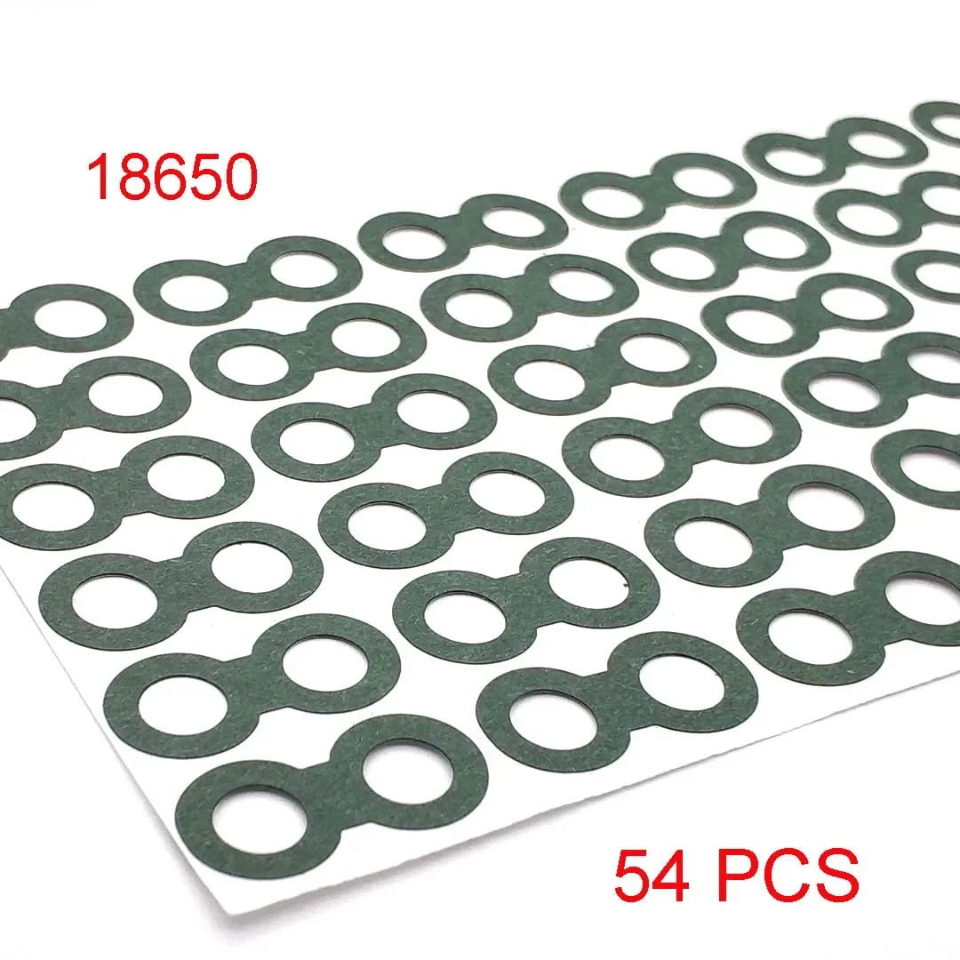 18650/21700/32650 Li-ion Battery Insulation Gasket – Barley Paper Insulating Glue Patch & Electrode Pads for Battery Pack