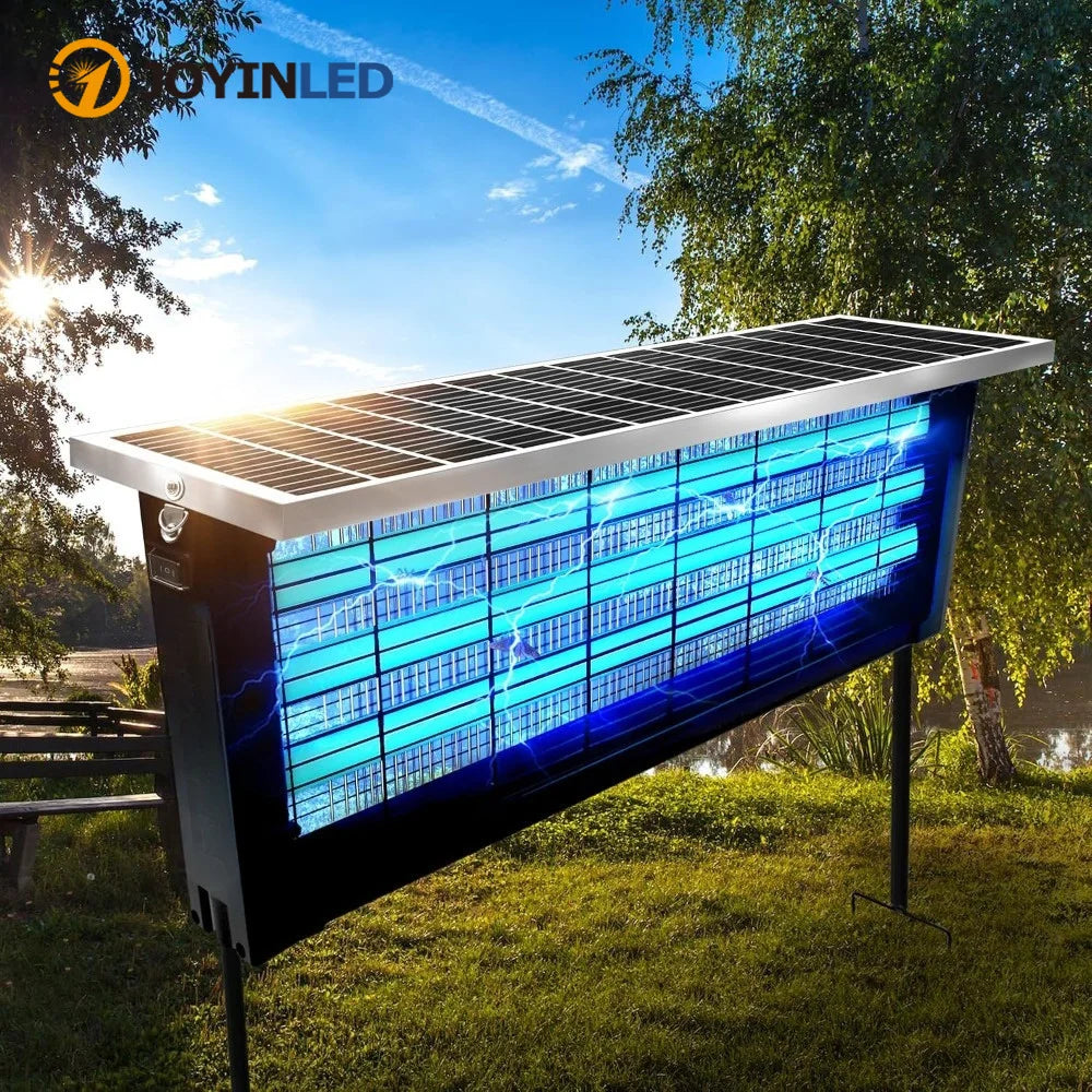 Large Solar Bug Zapper - Rechargeable Waterproof Mosquito & Insect Killer for Outdoor Patios and Camping
