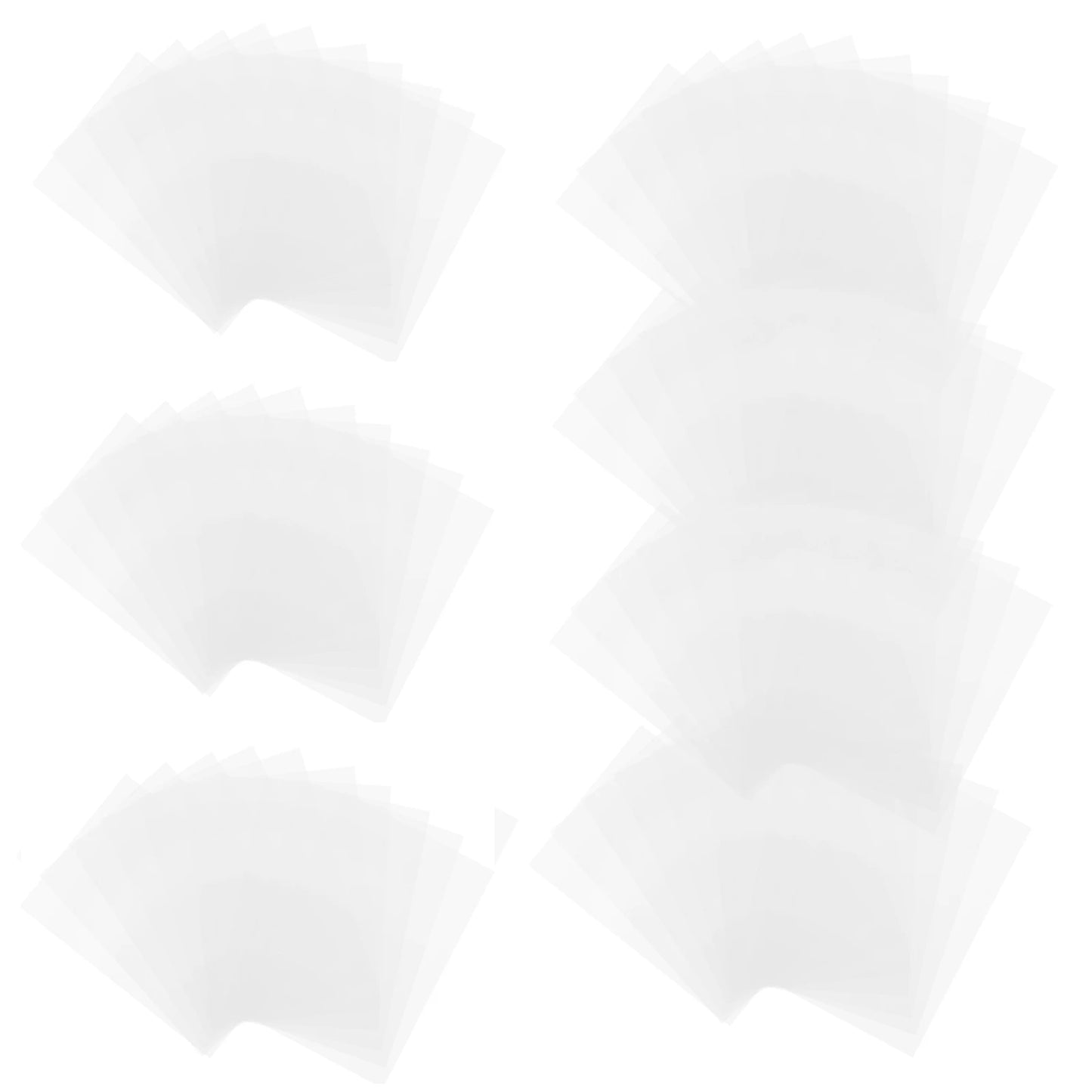 50pcs Transparent Tattoo Transfer Paper – Clear Pattern Thermal Tattoo Transfer Film Paper
