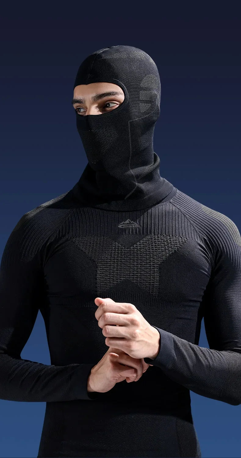 Unisex Cold-Proof Thermal Scarf & Balaclava Full Face Mask Winter Ski Hat with Neck Cover