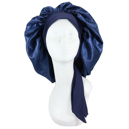 Unisex Satin Sleeping Hat - Solid Color Night Sleep Cap, Hair Care Bonnet, Nightcap for Women and  Men, Shower Turban