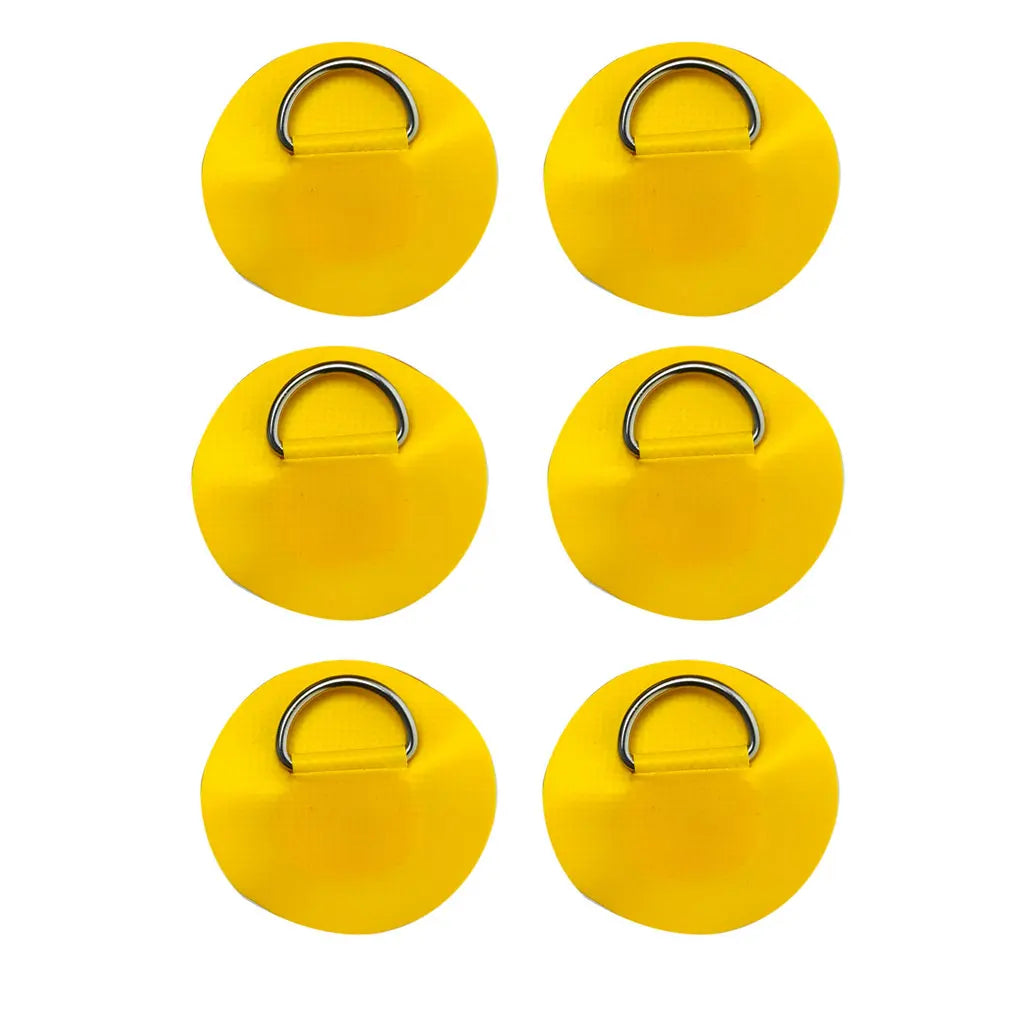 6.5CM D-Ring PVC Patch – Inflatable Boat, Kayak, SUP, Dinghy & Canoe Rope Ring Attachment