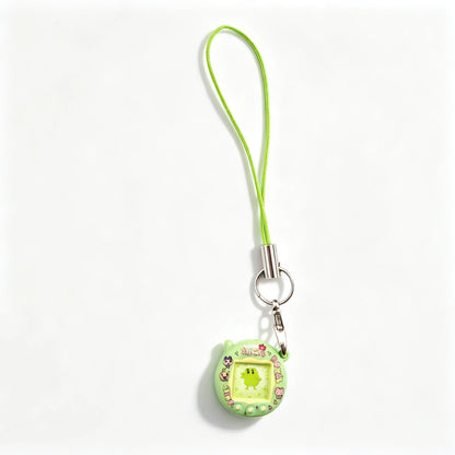 Tamagotchi Cartoon Metal Pendant Keychain - Cute Mini Anime Charm for Bags, Backpacks and DIY Jewelry Gifts