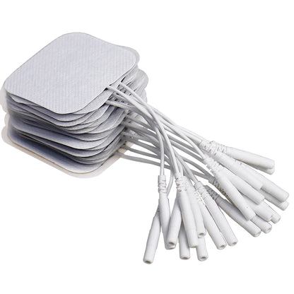 100/50pcs 5x5cm Muscle Stimulator Electrode Pads – Self-Adhesive Non-Woven Replacement for TENS Therapy Machines