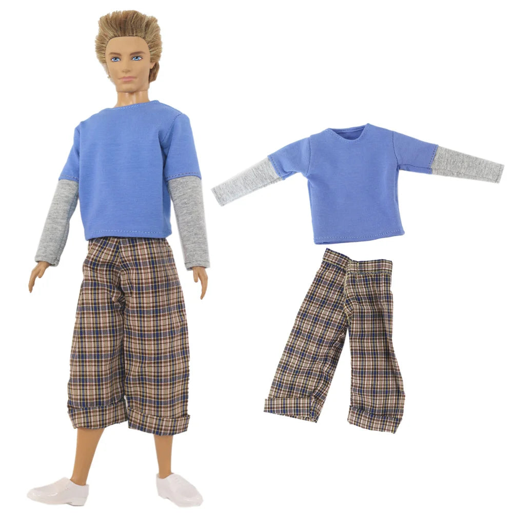 12-Inch Ken Doll Clothes – Casual Sweater Outfit, Multiple Styles Available