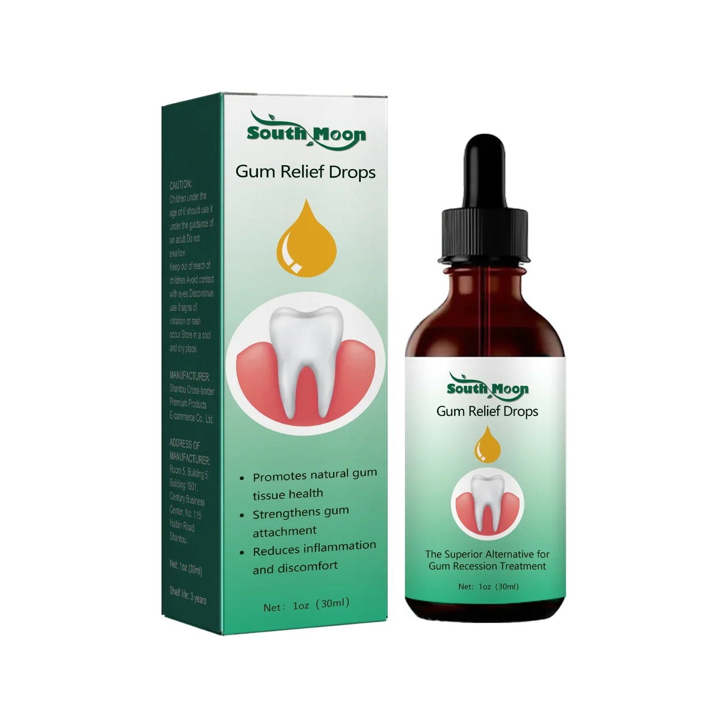 30ml Gingival Repair Drops – Fast Treatment for Cavities, Receding Gums & Gum Pain Relief