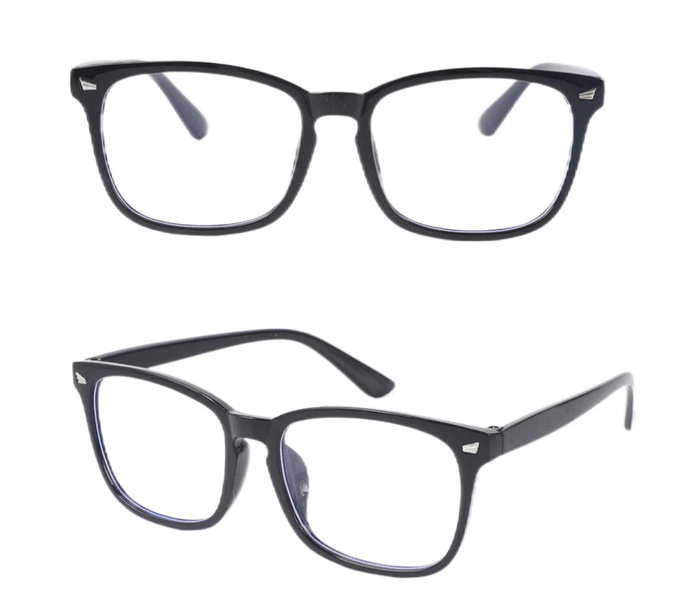 Square Blue Light Blocking Glasses – Nerd Eyeglasses Frame for Computer & Gaming Protection