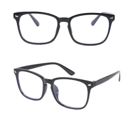 Square Blue Light Blocking Glasses – Nerd Eyeglasses Frame for Computer & Gaming Protection