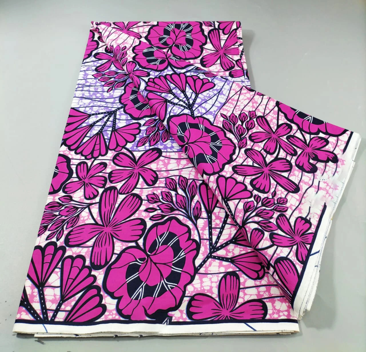 African Real Wax Print Fabric - 100% Cotton Nigerian Ankara Sewing Material for Party Dresses