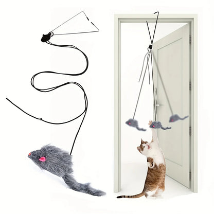 Door Hanging Cat Toy - Interactive Stress Relief Hanging Toy for Kittens & Cats