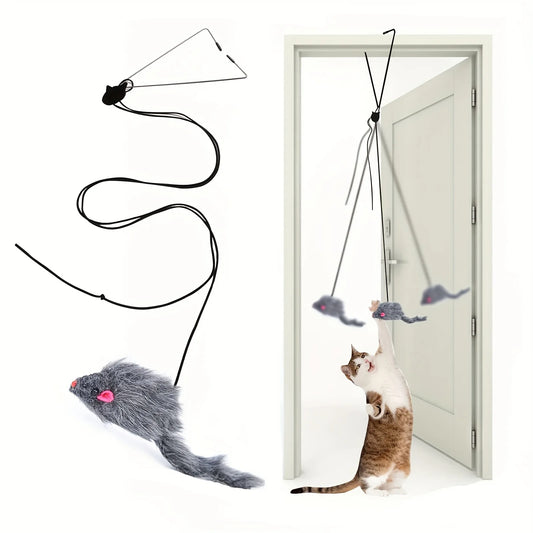 Door Hanging Cat Toy - Interactive Stress Relief Hanging Toy for Kittens & Cats