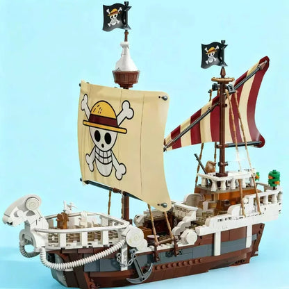FIT 75639 One Piece Merry Boat Luffy Building Blocks Toy – Model Bricks Set for Kids’ Birthday & Christmas Gifts