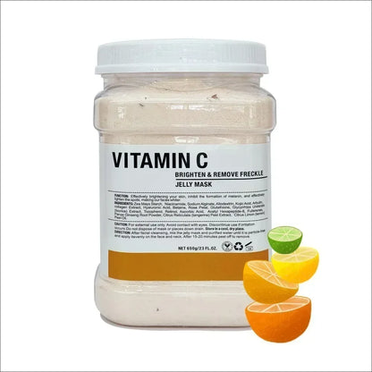 650g Arbutin Rose Jelly Mask Powder – DIY Hydrojelly Peel-Off Mask with Vitamin C, Hyaluronic Acid & 24K Gold for Skin Care