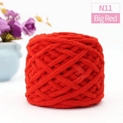 QJH Chunky Blanket Yarn – Luxury Thick Polyester Jumbo Knitting & Crochet Yarn for Blankets & Pillows, 100g Ball