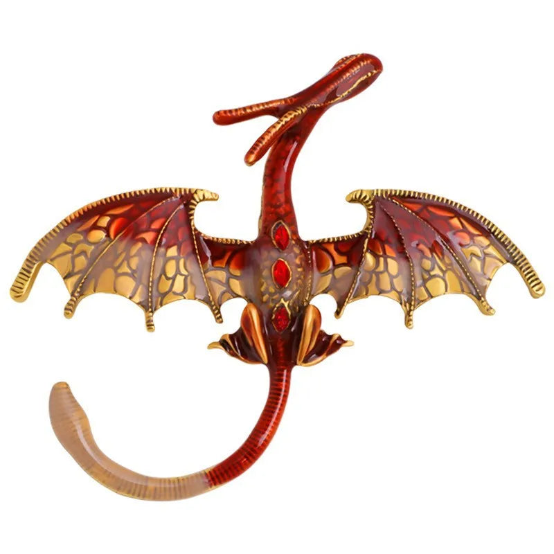 Fly Dragon Enamel Lapel Pins - Brooch for Jeans, Backpacks | Jewelry Clothing Badges | Wedding Gift & DIY Decor for Men