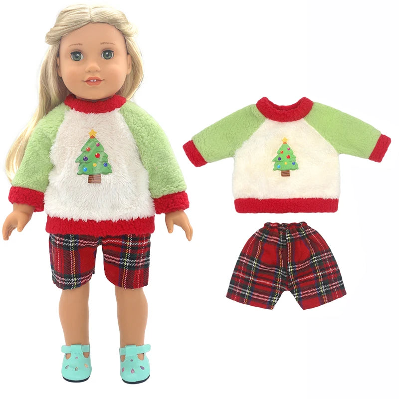 18-Inch American Girl Doll Clothes – Coat, Tights & Pants Outfit for Newborn & Baby Dolls