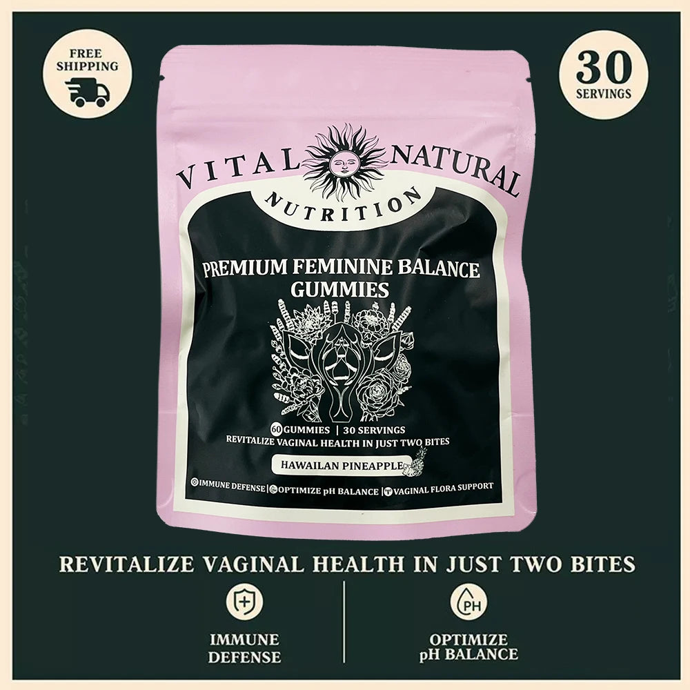 Vital Source Feminine Balance Gummies — Hawaiian Pineapple Flavor Women’s Wellness Supplement