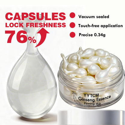 Ginseng Essence Capsules - Moisturizing Firming Serum with Retinol, Niacinamide & Vitamin E