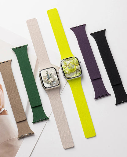 Magnetic Apple Watch Strap – Compatible with Ultra 2, Series 6–10 & SE (38mm–49mm) iWatch Bracelet