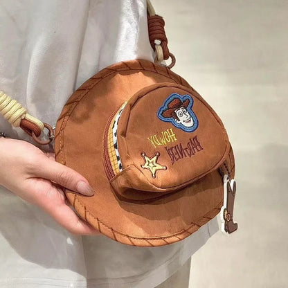 Toy Story Woody Cartoon Shoulder Bag - Cute Retro Embroidered Crossbody Birthday Gift