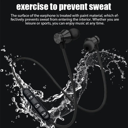 XT11 Wireless Sports Earphones – In-Ear Waterproof Neckband Bluetooth Headset with Mic