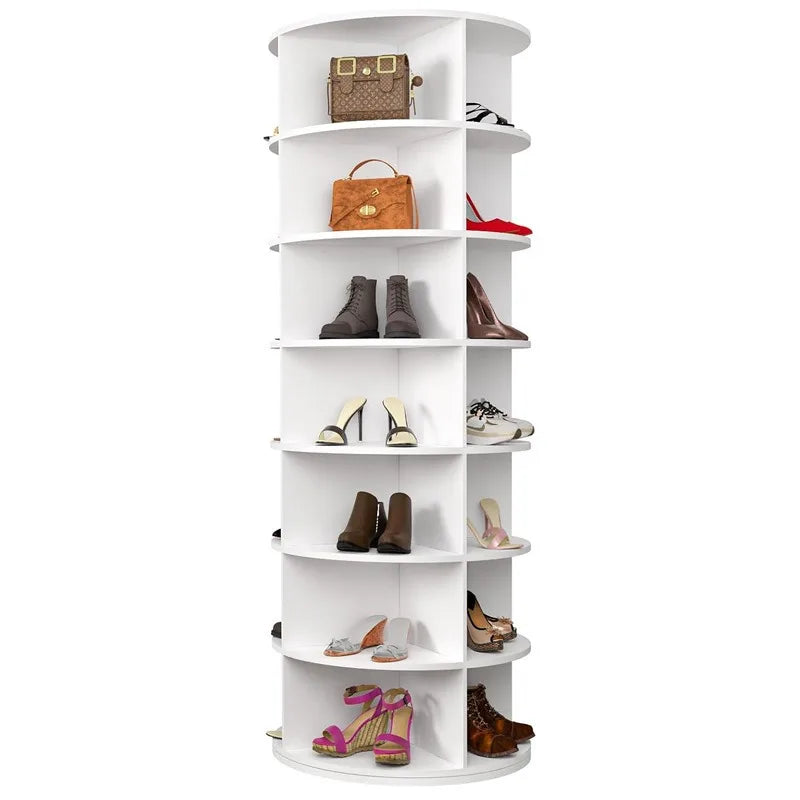 Multifunctional 360° Rotating Shoe Rack – Floor-Standing Storage Organizer for Shoes, Bags, Toys & Household Items
