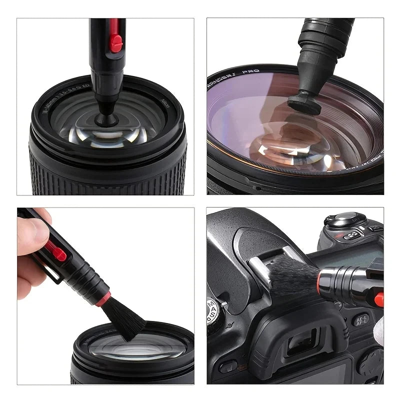 SLR & Mirrorless Camera Cleaning Kit - Suitable for Canon and Nikon, Includes Lens Cloth, Air Blower and Laptop Screen Cleaner