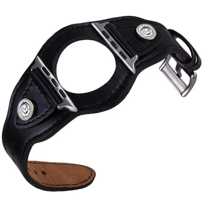 PU Leather Apple Watch Strap – Compatible with Series 1–9, SE & Ultra (38mm–49mm) for Men & Women