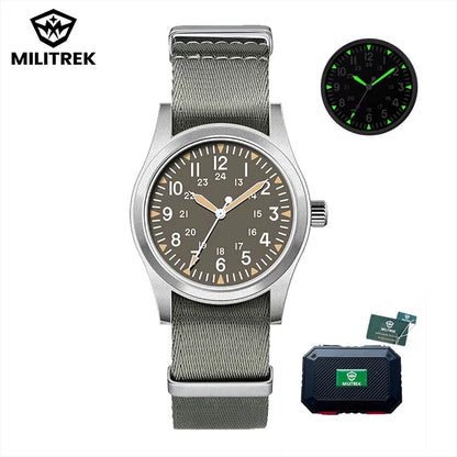 MILITREK 9001 Military Retro Men’s Watch - Quartz Stainless Steel Waterproof Sapphire Luminous Wristwatch