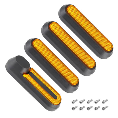 Electric Scooter Wheel Cover Hub Cap with Reflective Stickers for Xiaomi Mi 1S Pro 2 M365 - Protective Shells and Accessories