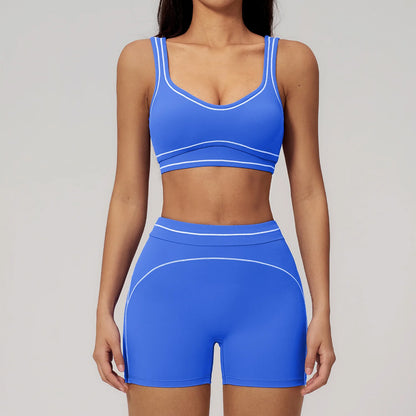 Women’s 2-Piece Fitness Yoga Set, Gym Running Tracksuit, Push-Up Sportswear Leggings, Athletic Workout Outfit