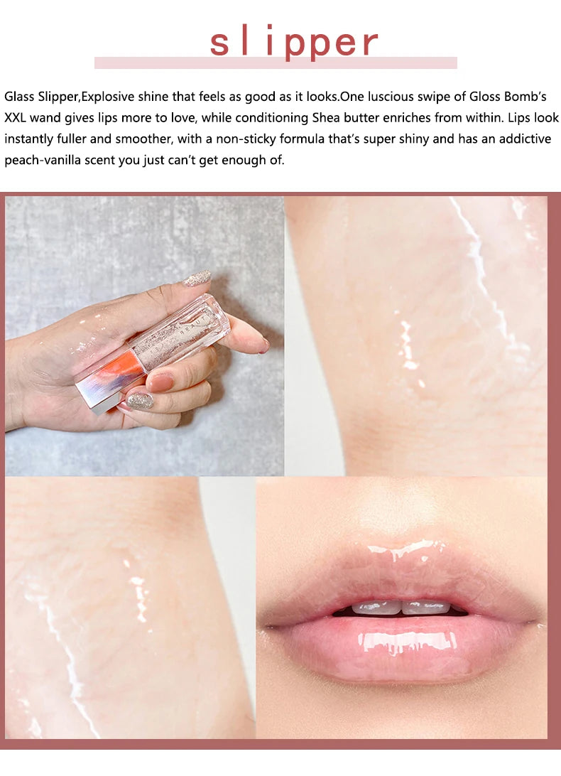 FB Gloss Bomb Cream Lip Gloss | High Shine, Glitter, Moisturizing Plumper, Long-Lasting Liquid Lipstick 9ml