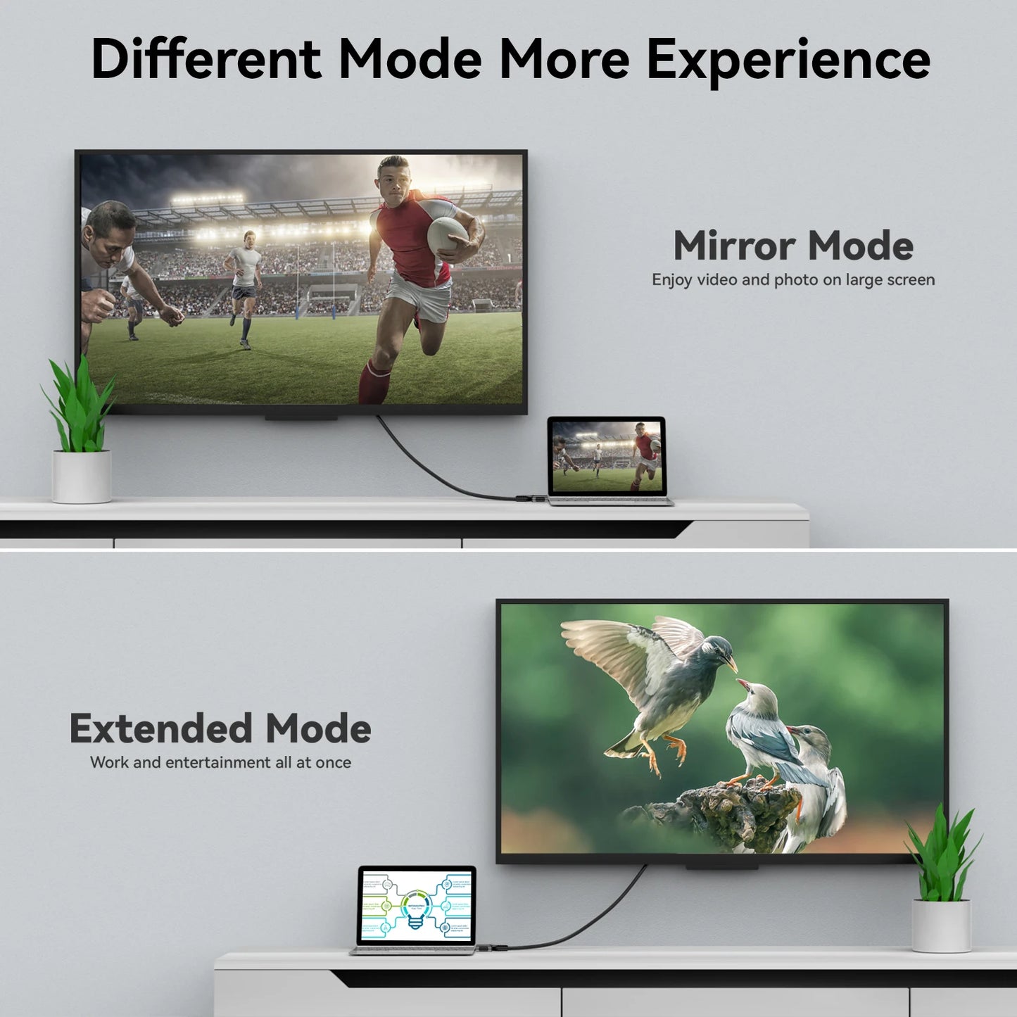 16K DisplayPort 2.1 Cable – 8K@120Hz, 4K@240Hz, 80Gbps HDR Video & Audio for Laptop, TV, Xbox, Projector, Gaming Monitor