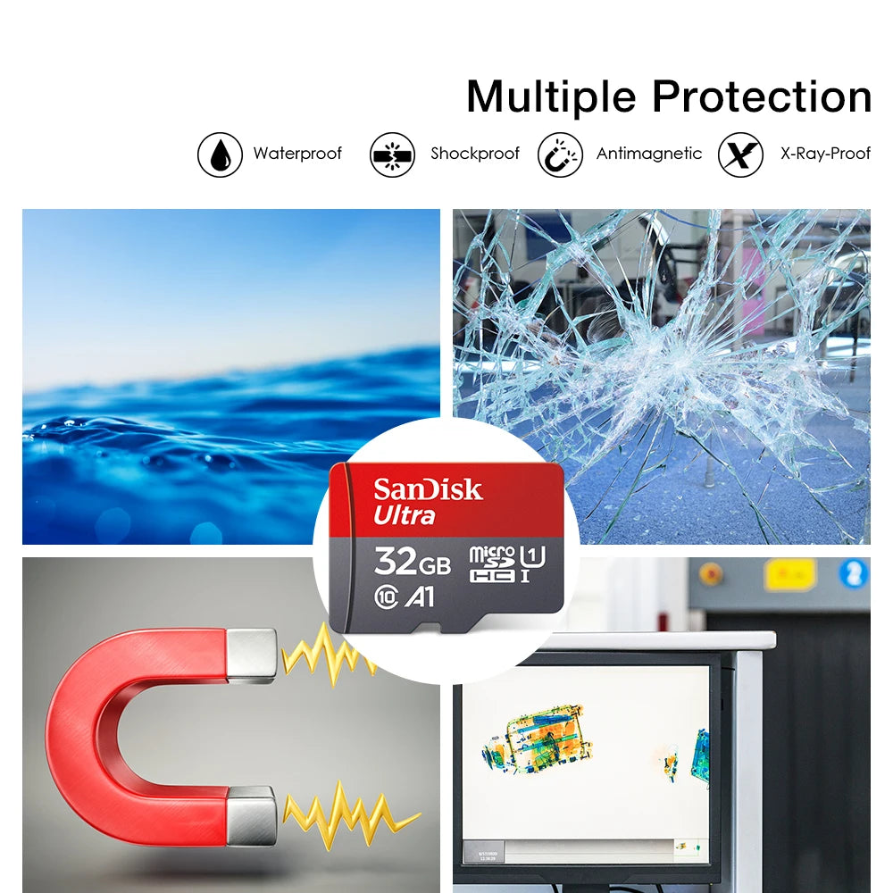 Ultra MicroSD Memory Card — 32GB 64GB 128GB 256GB 512GB A1 Class 10 SD TF Flash Card for Phone
