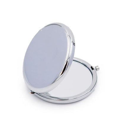 Rose Gold Double-Sided Compact Mirror - Portable Folding Mini Pocket Makeup Mirror for Women & Men