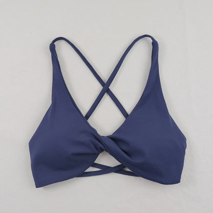 Sexy Slim Shoulder Strap Sports Bra – High Stretch Comfortable Breathable Yoga & Gym Workout Underwear with Detachable Straps