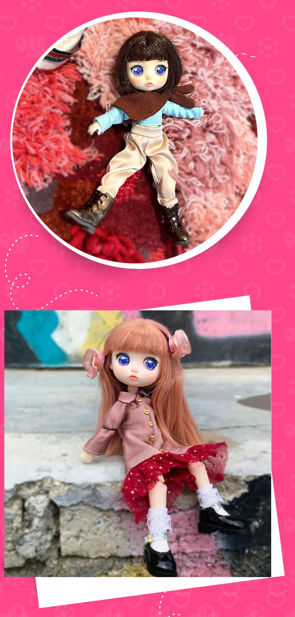 Lady Doolli 1/12 BJD Dolls Blind Box – 15cm Ob11 Mystery Anime Figure Toy, Kawaii Designer Gift