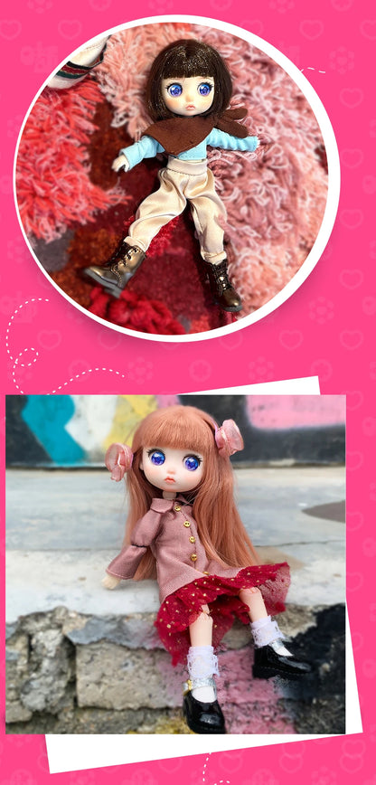 Lady Doolli 1/12 BJD Dolls Blind Box – 15cm Ob11 Mystery Anime Figure Toy, Kawaii Designer Gift