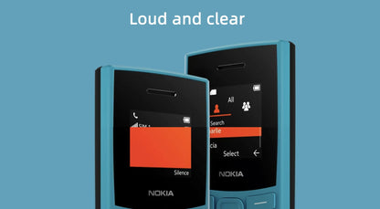 Nokia 105 4G 2023 Feature Phone – Dual SIM, 1450mAh Battery, FM Radio, Call Recording, Bluetooth 5.0, Hebrew Keyboard
